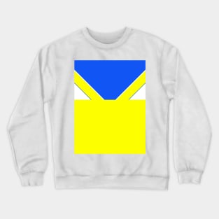 Leeds Retro 1986 - 88 Yellow Blue White Away Crewneck Sweatshirt